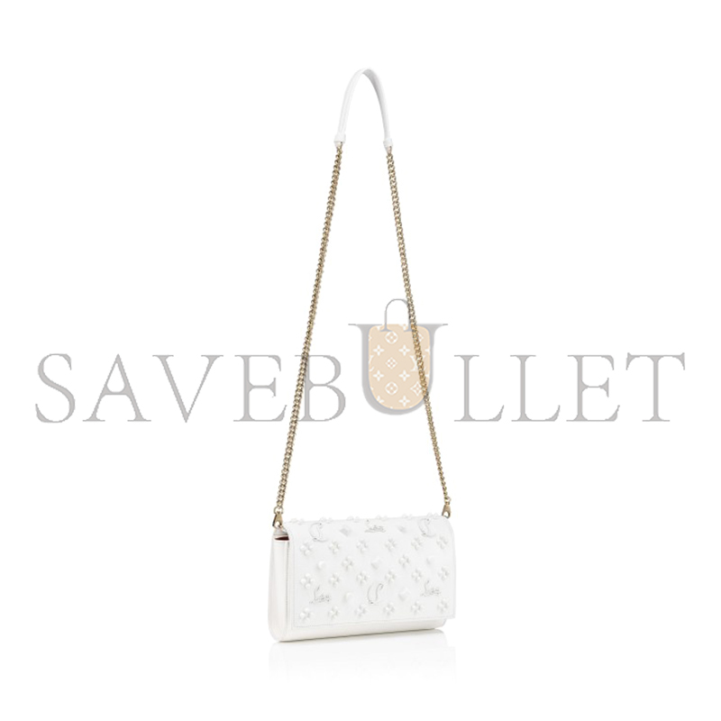 CHRISTIAN LOUBOUTIN PALOMA CLUTCH GRAINED CALF LEATHER AND SPIKES 1175018W240 (23*14.5*5cm) CHRISTIAN LOUBOUTIN PALOMA CLUTCH GRAINED CALF LEATHER AND SPIKES 1175018W240 (23*14.5*5cm)